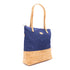 Royal Blue & Tan Cork Tote